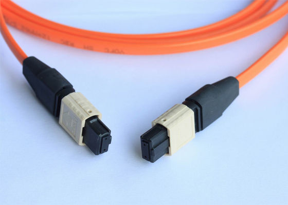 Female 24 Fiber Cable Multimode OM2 LSZH Patch 0.35dB Insertion Loss
