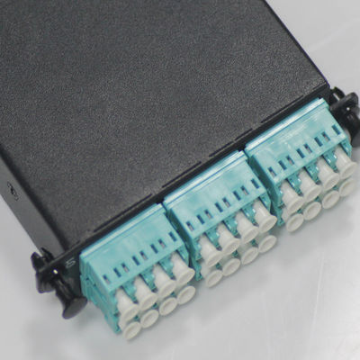 24F MPO To LC Fiber Optic MPO MTP Cable OM4 Cassette Module For Data Center
